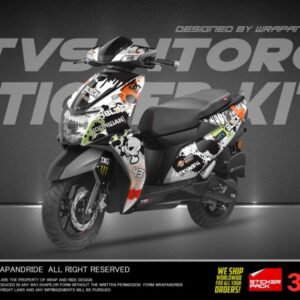 Tvs Apache Rtr 160 0 4v Black Panther Edition Full Body Wrap Decal Sticker Wrapandride