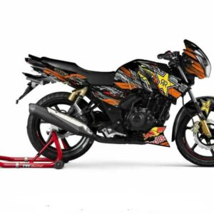 Tvs Apache Rtr 160 0 4v Black Panther Edition Full Body Wrap Decal Sticker Wrapandride