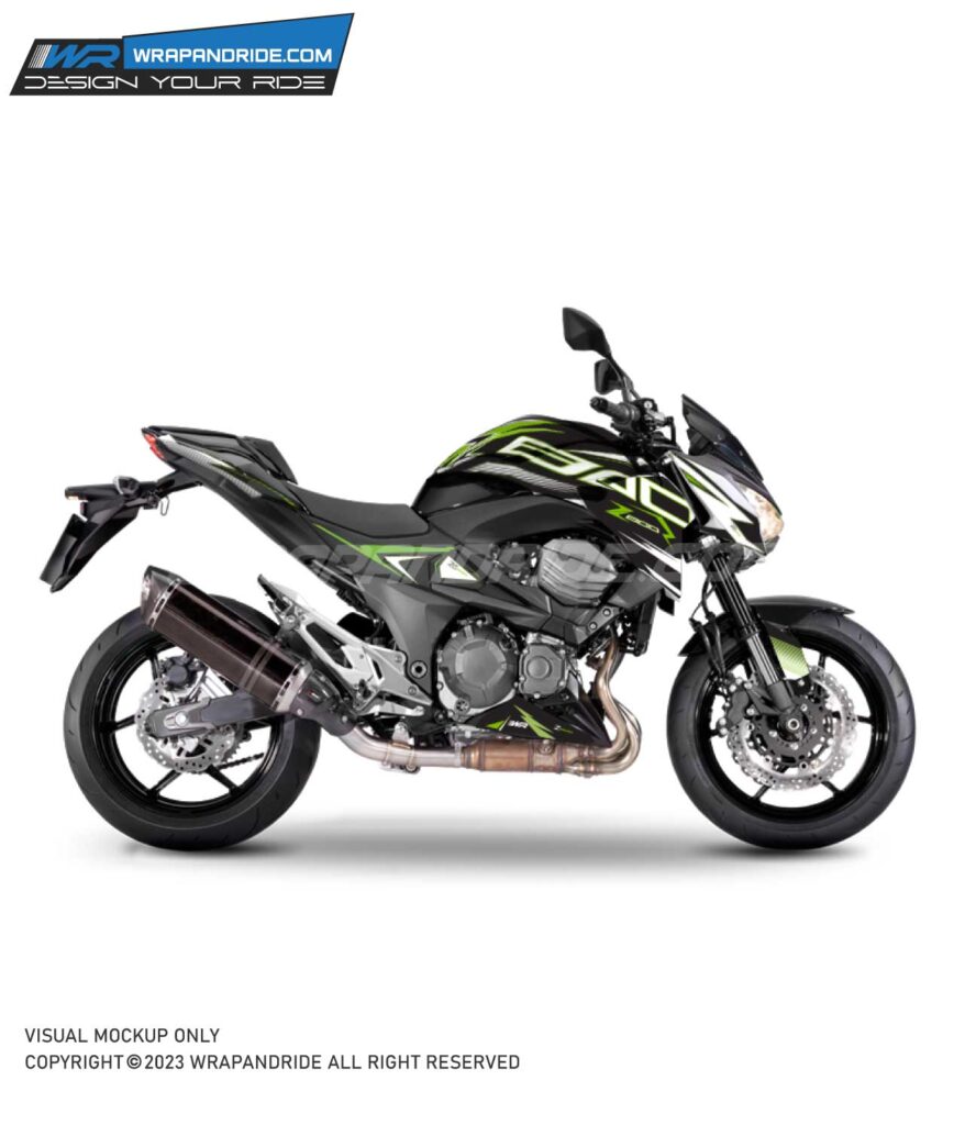 Kawasaki Z800 Official Design [Full Body Wrap / Decal / Sticker Kit ...