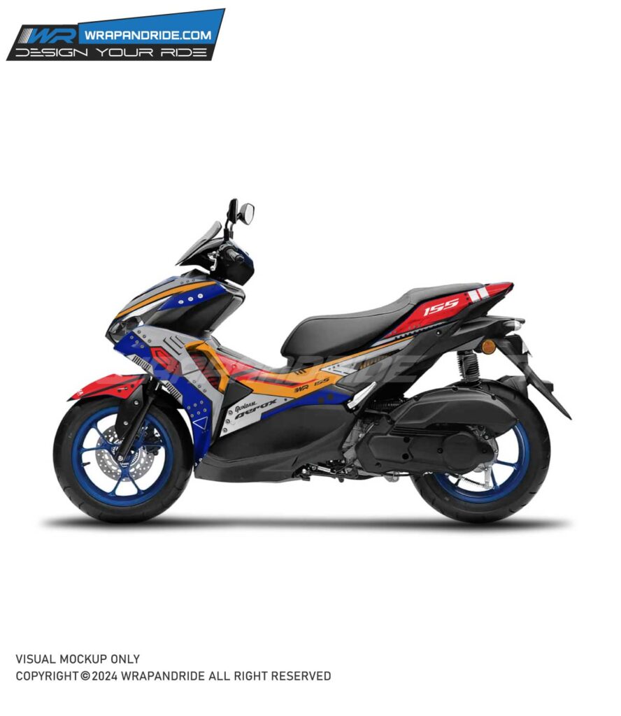 Yamaha Aerox Gundam Edition [Full Body Edge To Edge Wrap / Decal ...